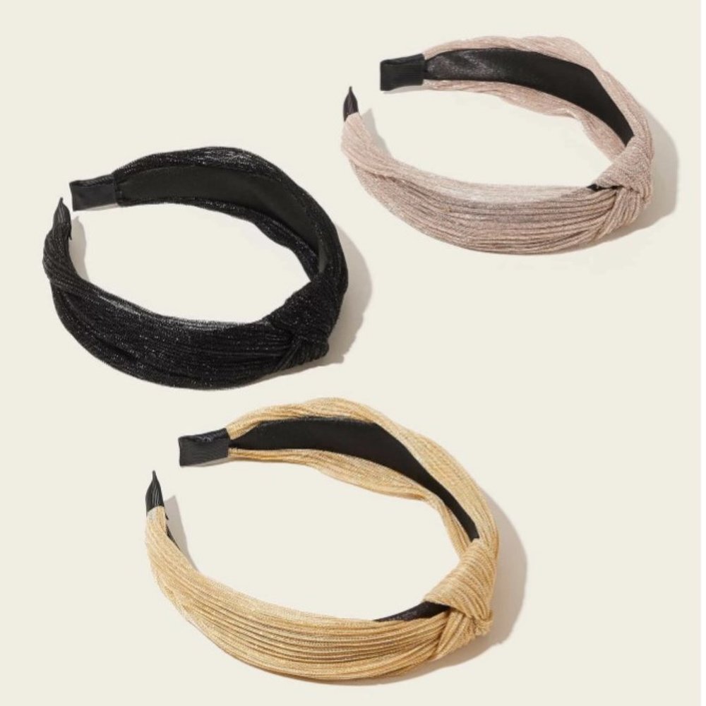 3 for $35 / 3pcs Knot Decor Hair Hoop Women - Picture 2 of 3